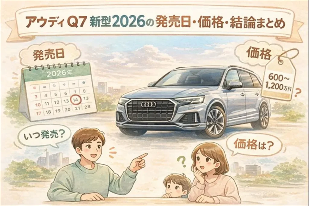 アウディ Q7 新型 2026の発売日・価格・結論まとめ