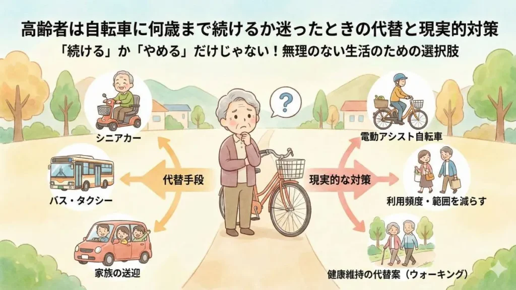 高齢者は自転車に何歳まで続けるか迷ったときの代替と現実的対策