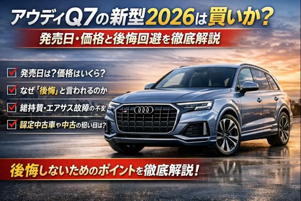 アウディQ7の新型2026は買いか？発売日・価格と後悔回避を徹底解説