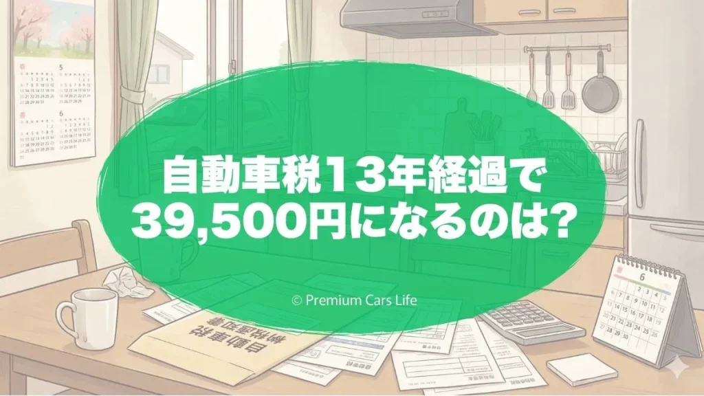 自動車税13年経過で39500円になるのはなぜか
