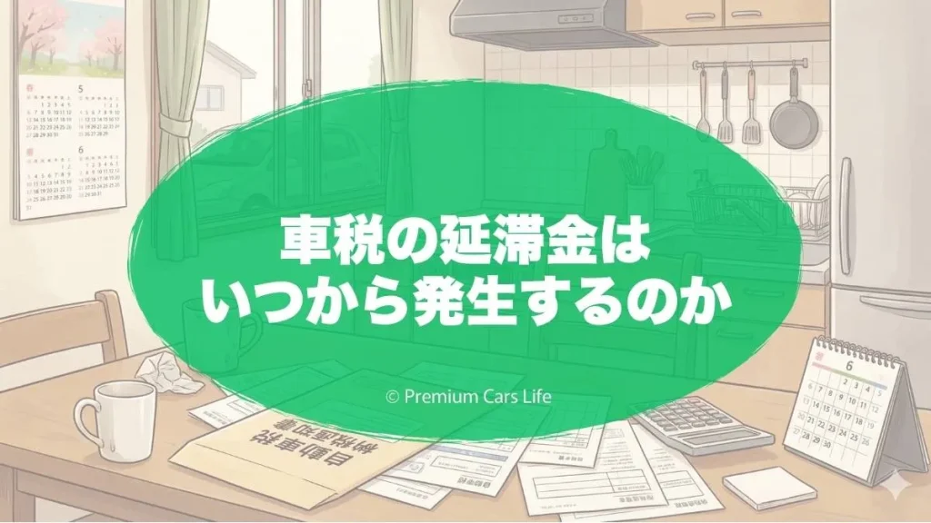 車税の延滞金はいつから発生するのか