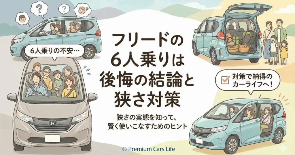 フリードの6人乗りは後悔の結論と狭さ対策
