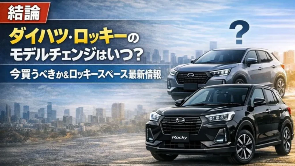 【結論】ダイハツ・ロッキーのモデルチェンジはいつ？今買うべきか＆ロッキースペース最新情