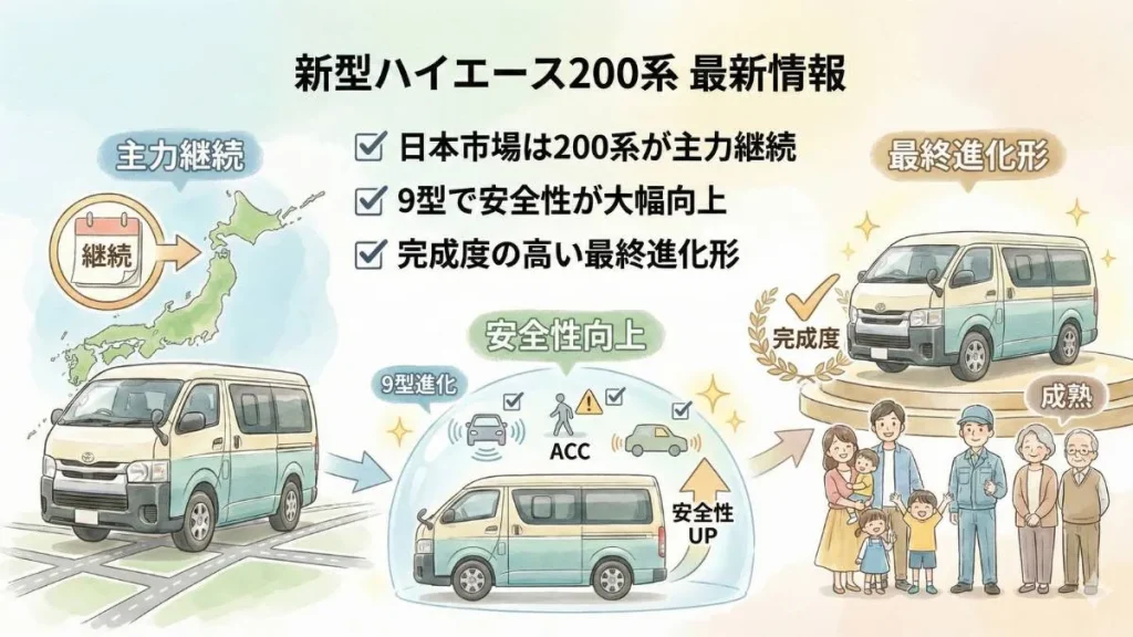 新型ハイエース200系 最新情報