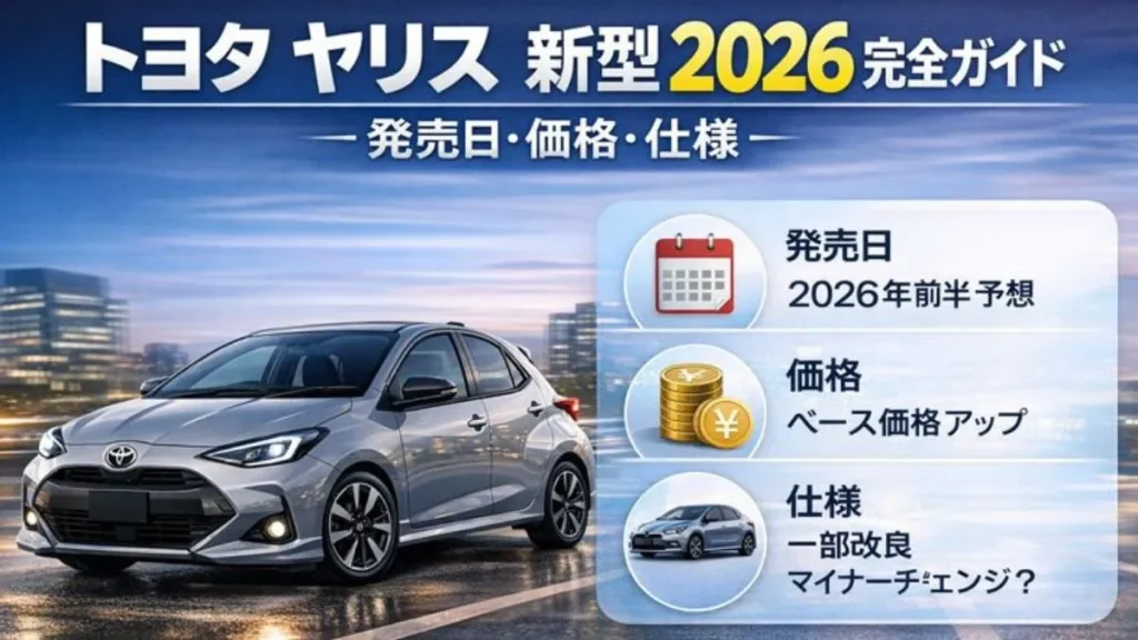 トヨタ ヤリス 新型 2026完全ガイド｜発売日・価格・仕様