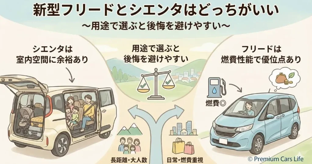 新型フリードとシエンタはどっちがいい