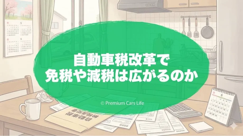 自動車税改革で免税や減税は広がるのか