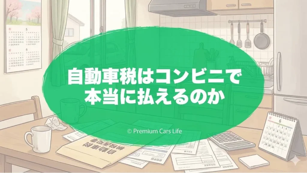 自動車税はコンビニで本当に払えるのか