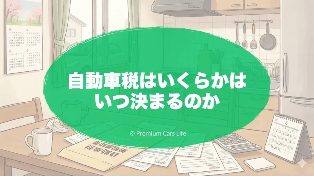 自動車税はいくらかはいつ決まるのか