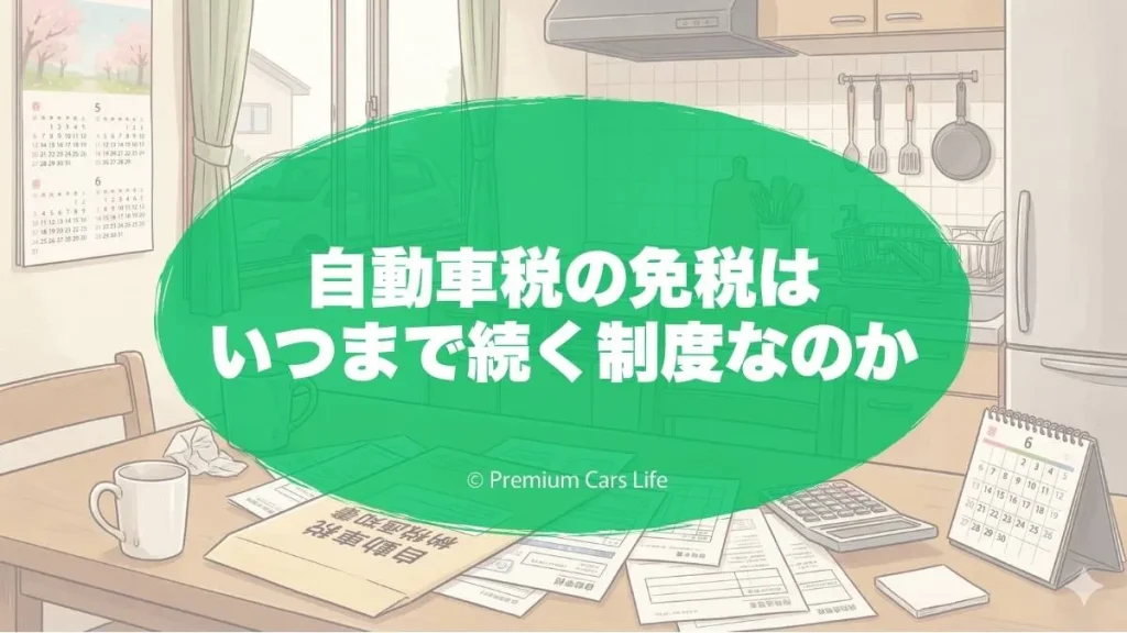 自動車税の免税はいつまで続く制度なのか
