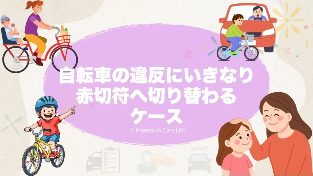 自転車の違反にいきなり赤切符へ切り替わるケース