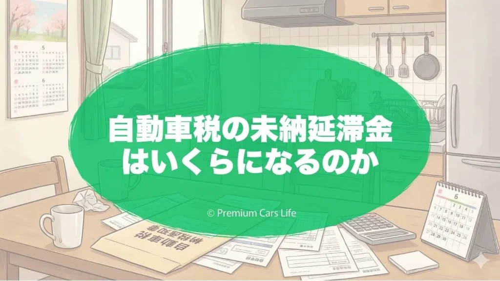 自動車税の未納延滞金はいくらになるのか