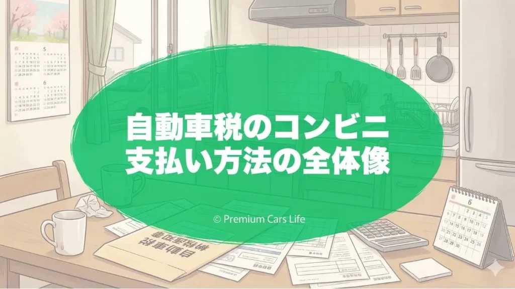 自動車税のコンビニ支払い方法の全体像