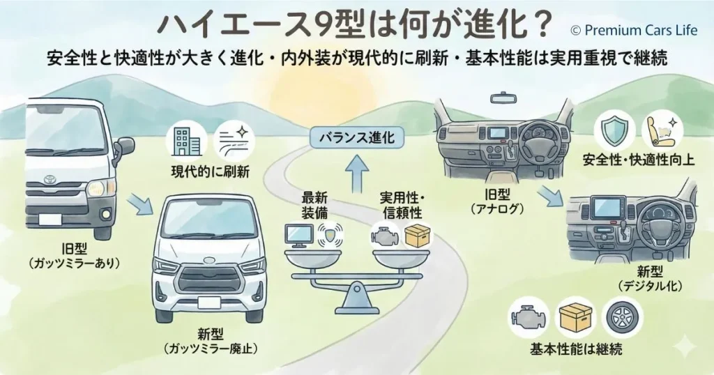 ハイエース9型は何が進化?