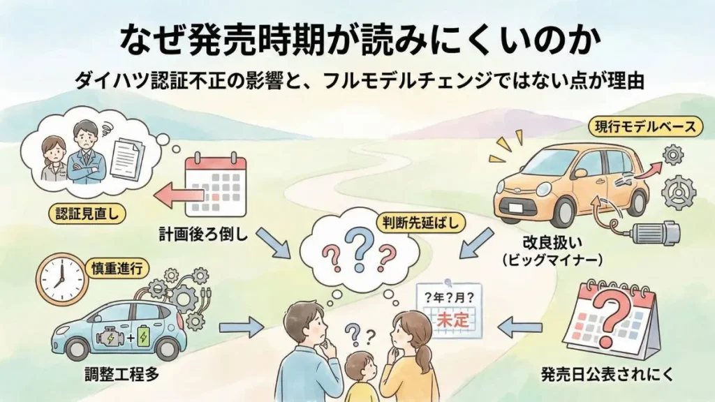 なぜ発売時期が読みにくいのか