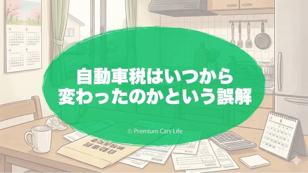 自動車税はいつから変わったのかという誤解