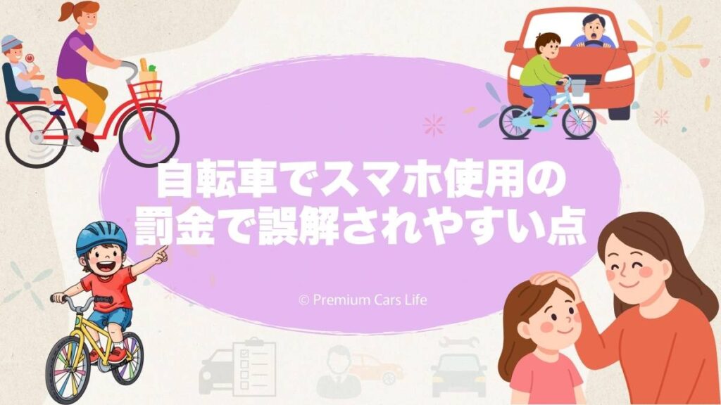 中学生の自転車スマホ罰金で誤解されやすいポイント