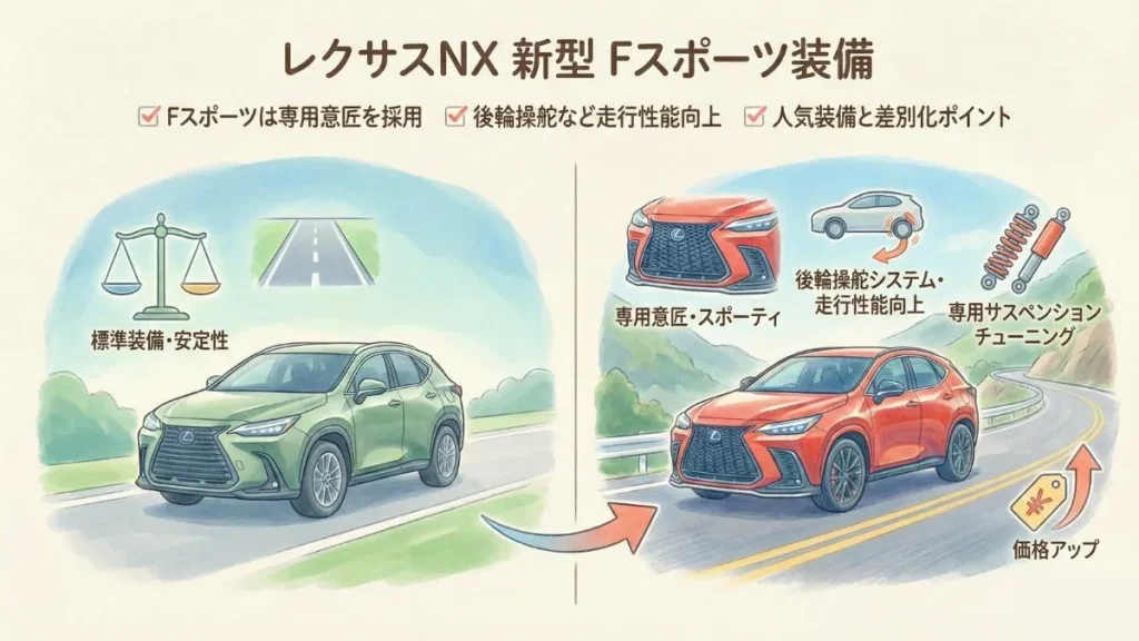 レクサス NX 新型 Fスポーツ装備