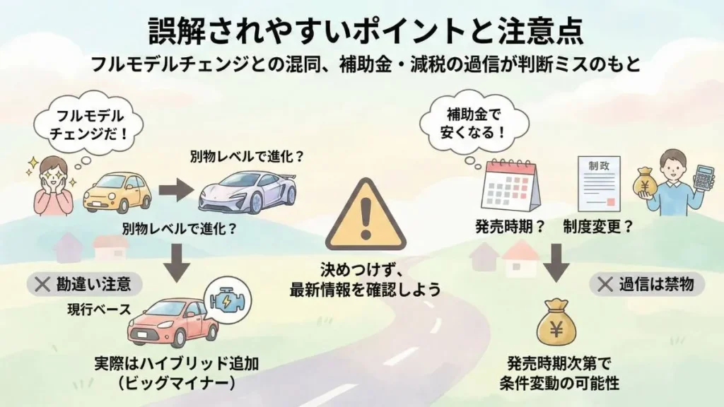 誤解されやすいポイントと注意点