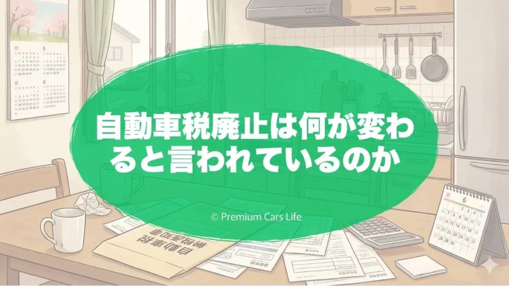 自動車税廃止は何が変わると言われているのか