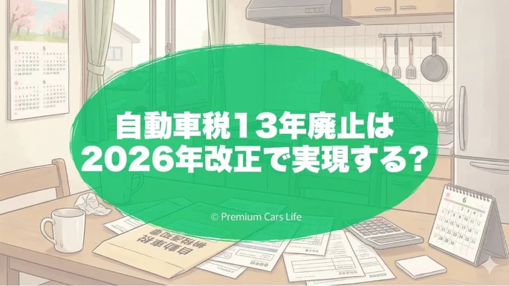 自動車税13年廃止は2026年改正で実現するのか