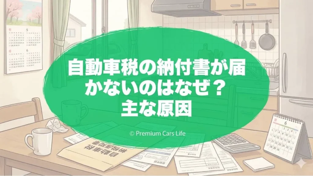 自動車税の納付書が届かないのはなぜ?主な原因