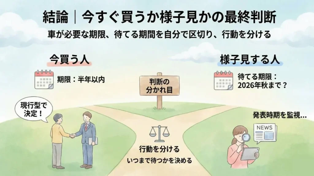 結論｜今すぐ買うか様子見かの最終判断