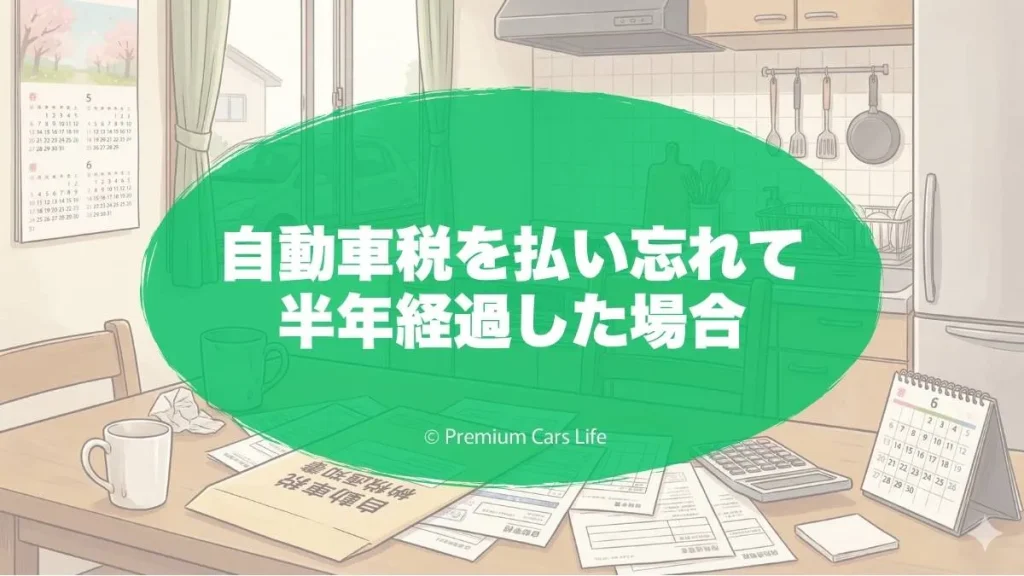 自動車税を払い忘れて半年経過した場合