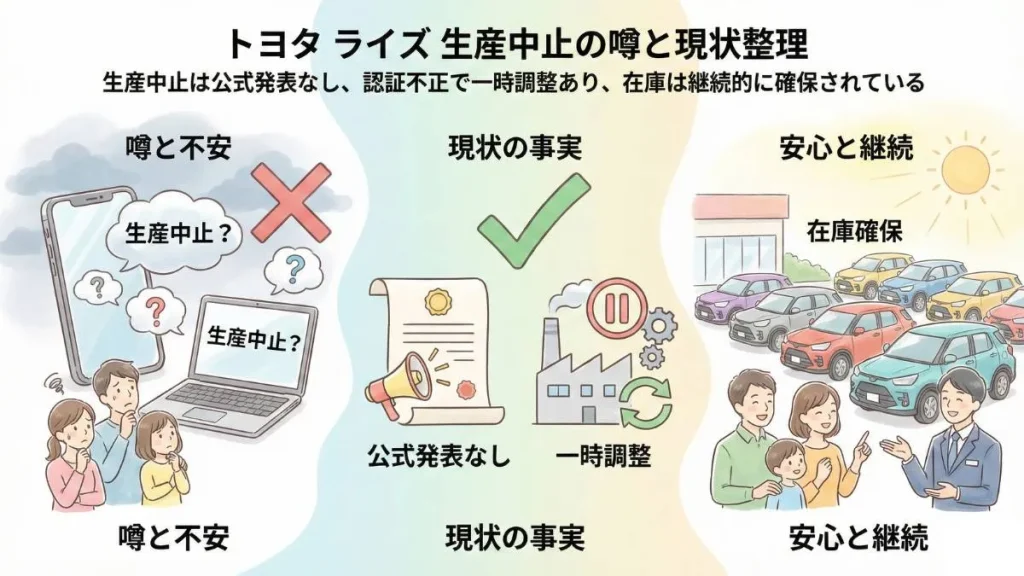 トヨタ ライズ 生産中止の噂と現状整理