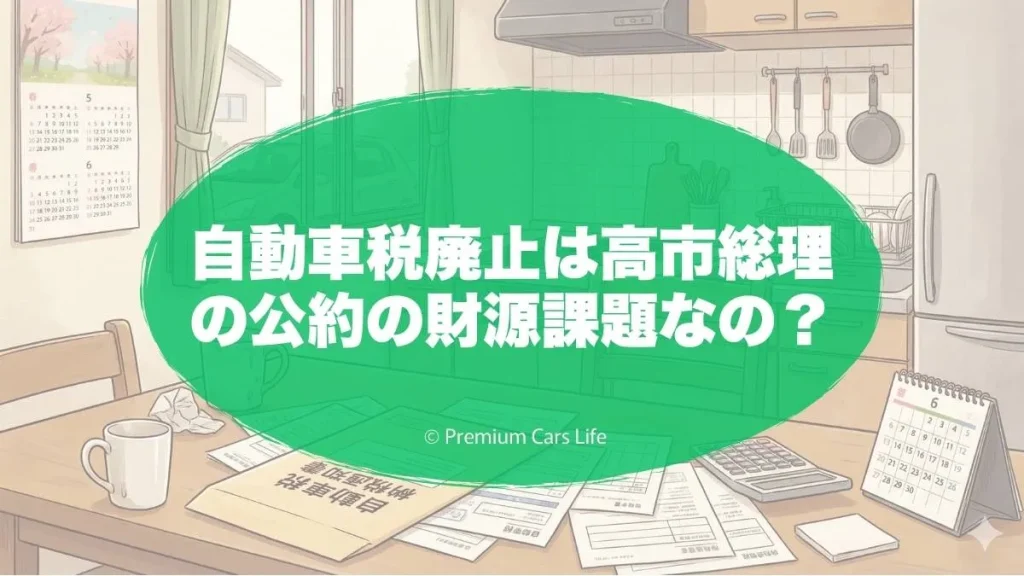 自動車税廃止は高市総理の公約の財源課題なの?