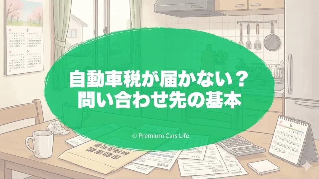 自動車税が届かない?問い合わせ先の基本