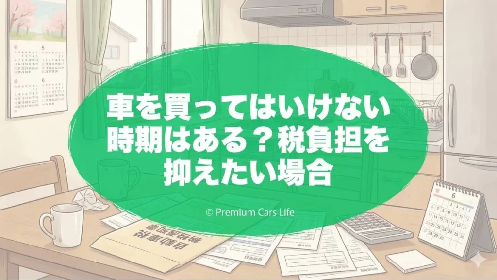 車を買ってはいけない時期はある?税負担を抑えたい場合