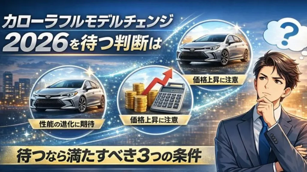 カローラフルモデルチェンジ2026は「今買うか」が結論になる人も多い