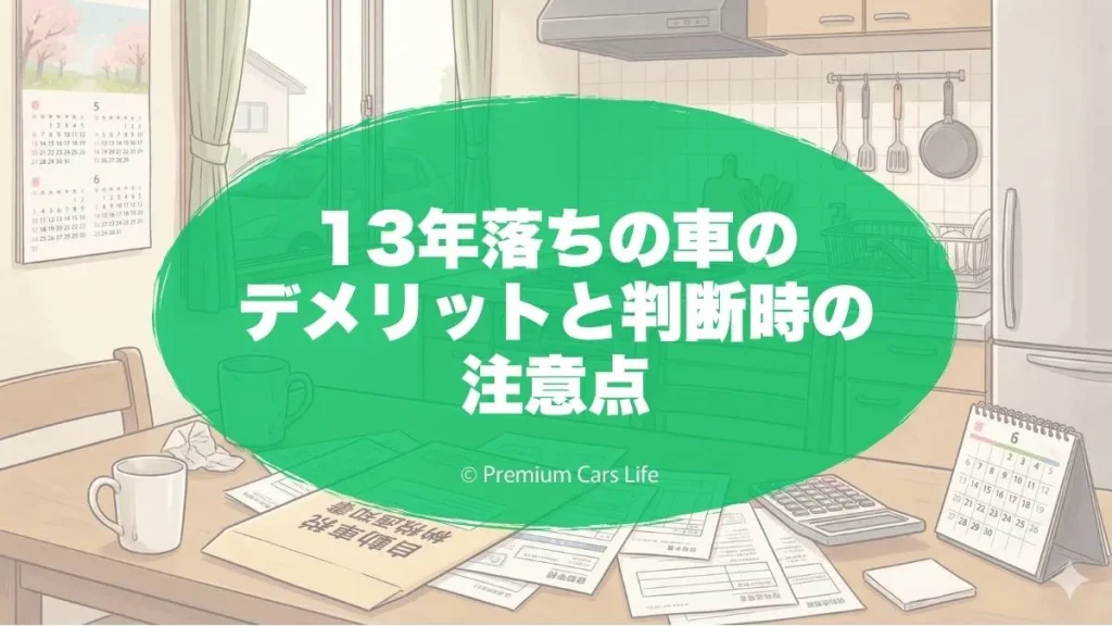 13年落ちの車のデメリットと判断時の注意点