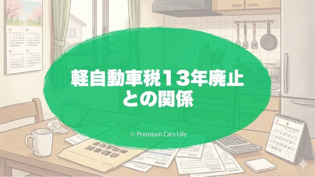 軽自動車税13年廃止との関係