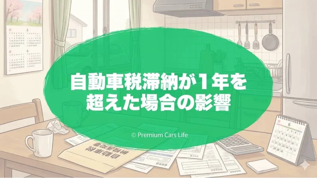 自動車税滞納が1年を超えた場合の影響