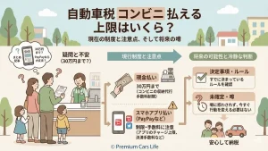 自動車税はコンビニ払いの上限はいくら？30万円ルールと支払い方法別の注意点を冷静に整理