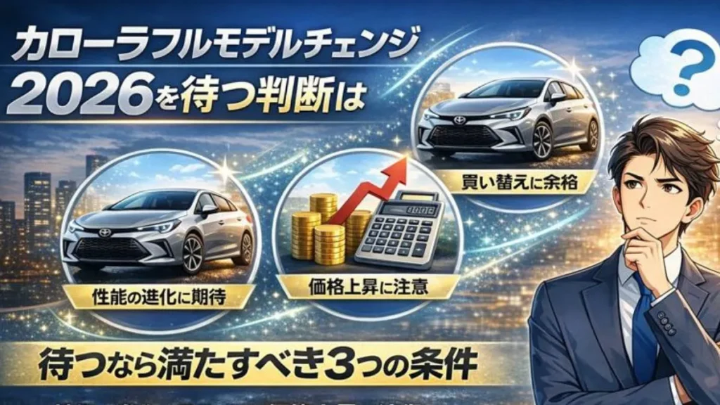 カローラフルモデルチェンジ2026を待つ判断は条件付き