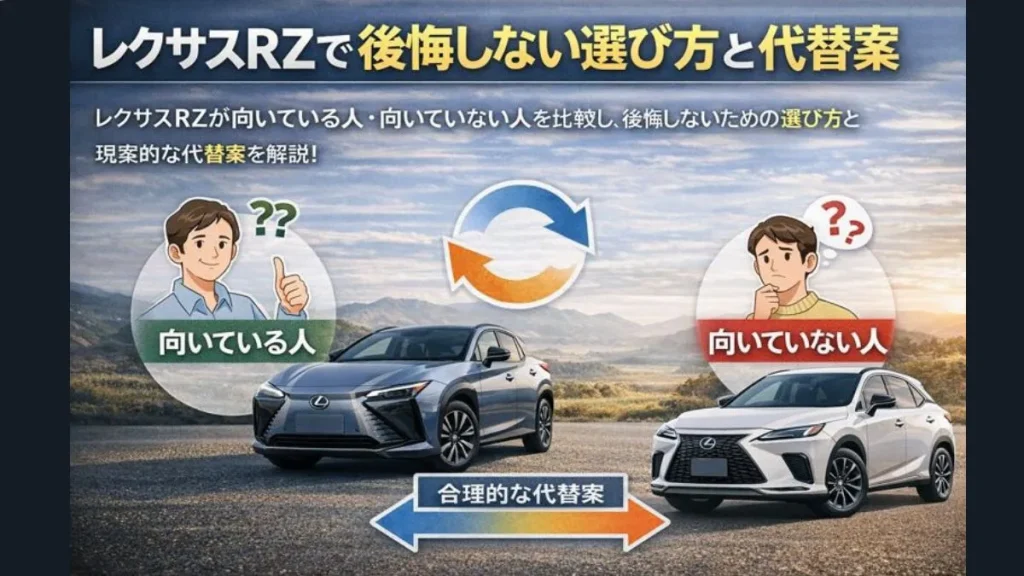 レクサスRZで後悔しない選び方と代替案