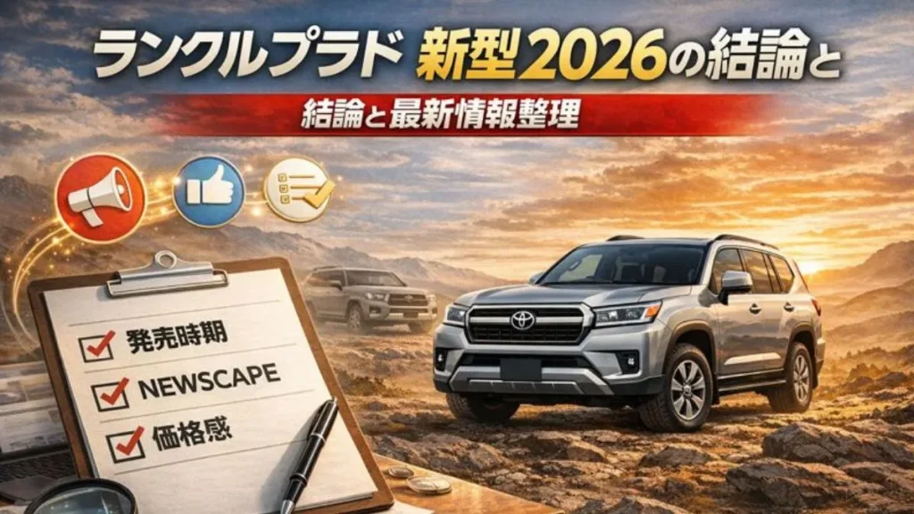 ランクルプラド 新型 2026の結論と最新情報整理