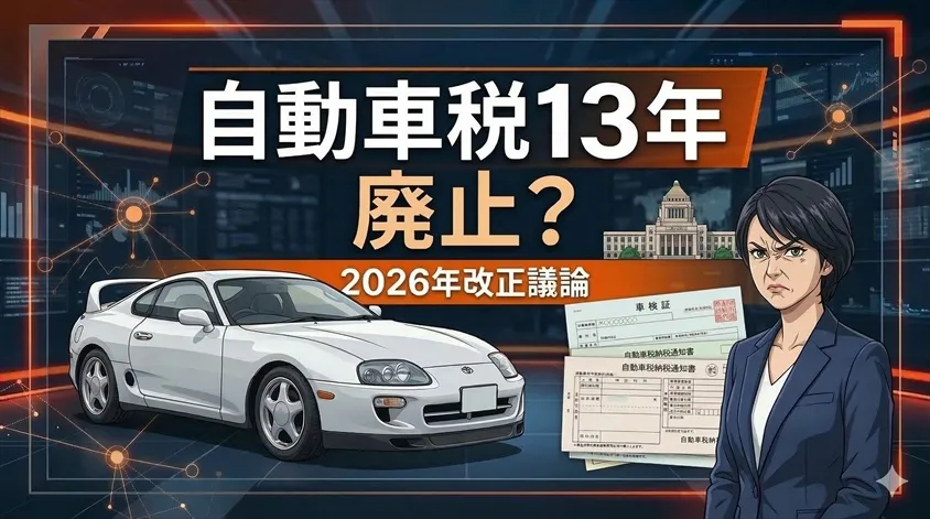 自動車税13年廃止は本当？高市政権下の最新動向と2026年改正を冷静に整理
