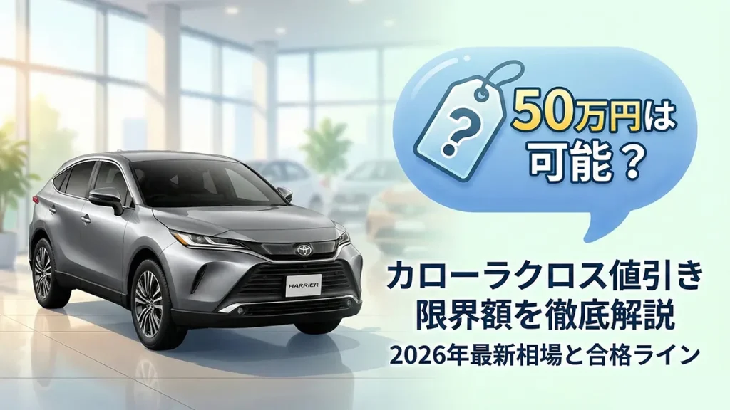 ハリアーの値引き限界額はいくら？【2025年最新】
