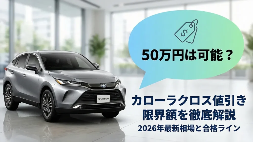 【グレード別】ハリアーの値引き相場と目標額一覧