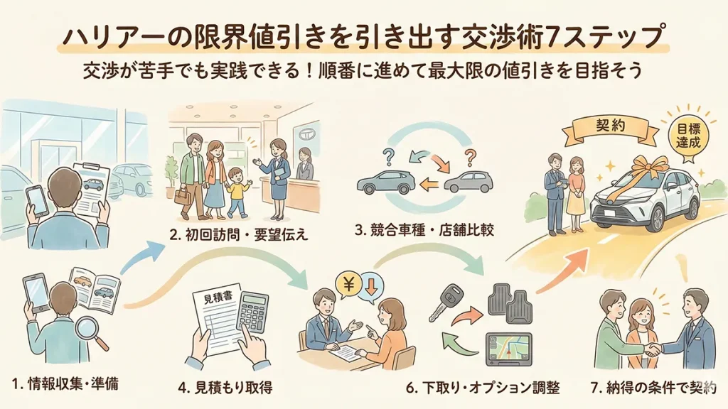 ハリアーの限界値引きを引き出す交渉術7ステップ
