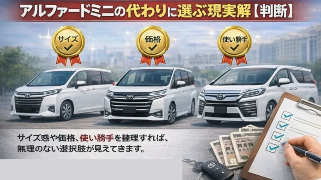 アルファードミニの代わりに選ぶ現実解【判断】