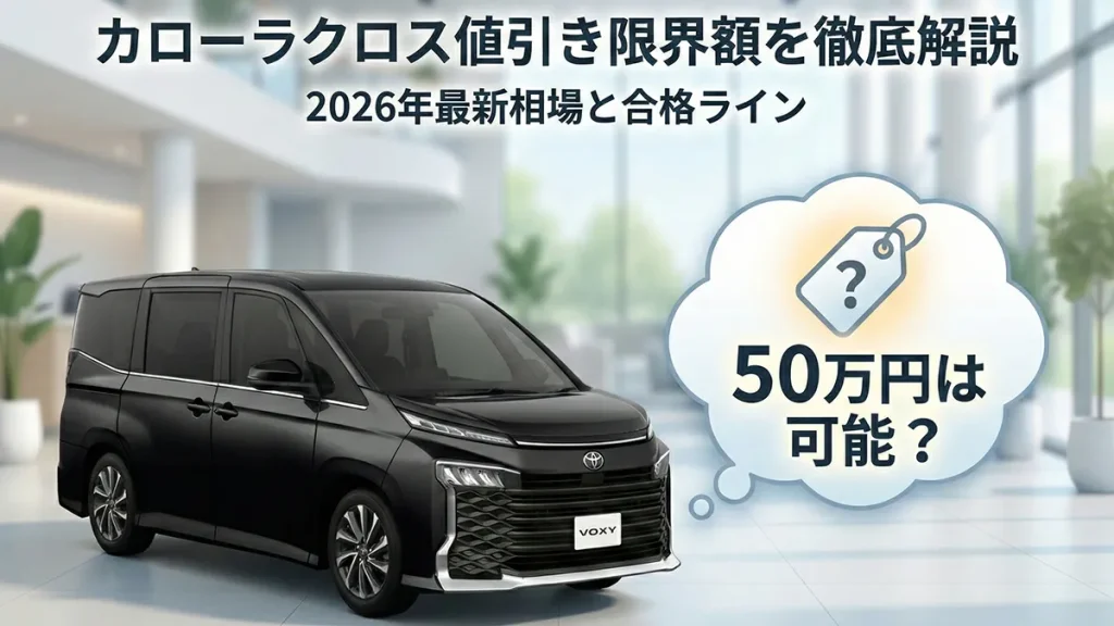 ヴォクシー値引き限界は80万超え？交渉ベタでも成功するセリフ集と最新相場【2025年版】