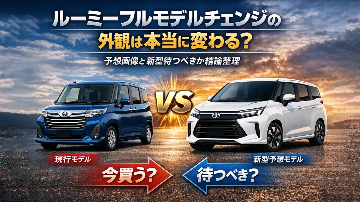 ルーミーフルモデルチェンジの外観は本当に変わる？予想画像と新型待つべきか結論整理