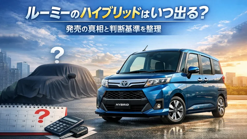 ルーミーのハイブリッドはいつ出る？発売の真相と判断基準を整理