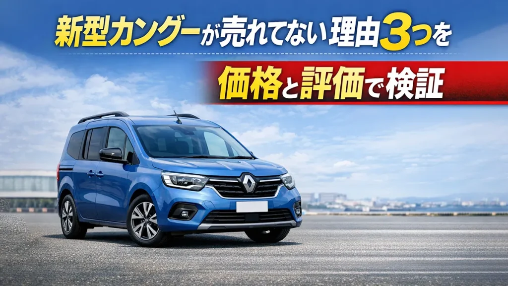 新型カングーが売れてない理由3つを価格と評価で検証