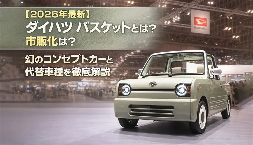 【2026年最新】ダイハツ バスケットとは?市販化は?幻のコンセプトカーと代替車種を徹底解説